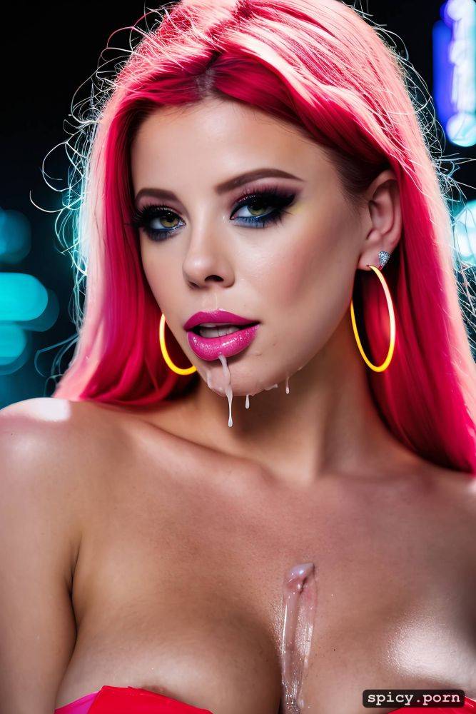 michelle trachtenberg has c cup boobs, neon lights, long hair - #main