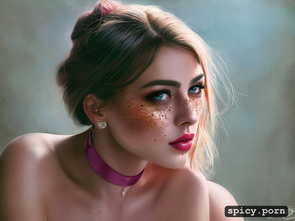 lush full lips, digital painting, heart eyes, big glossy eyes - #main