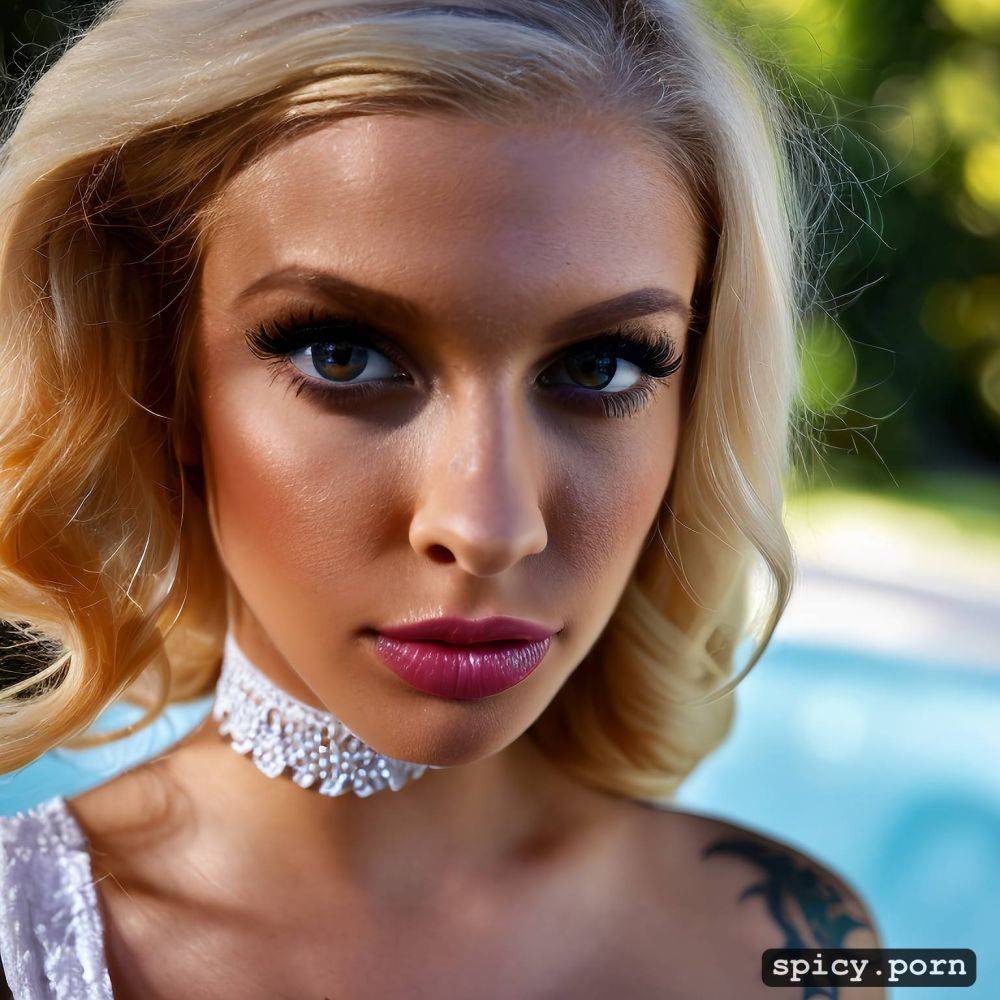 dreamy look, lush full lips, cute 18 yo emo black teen, erected long nipples - #main