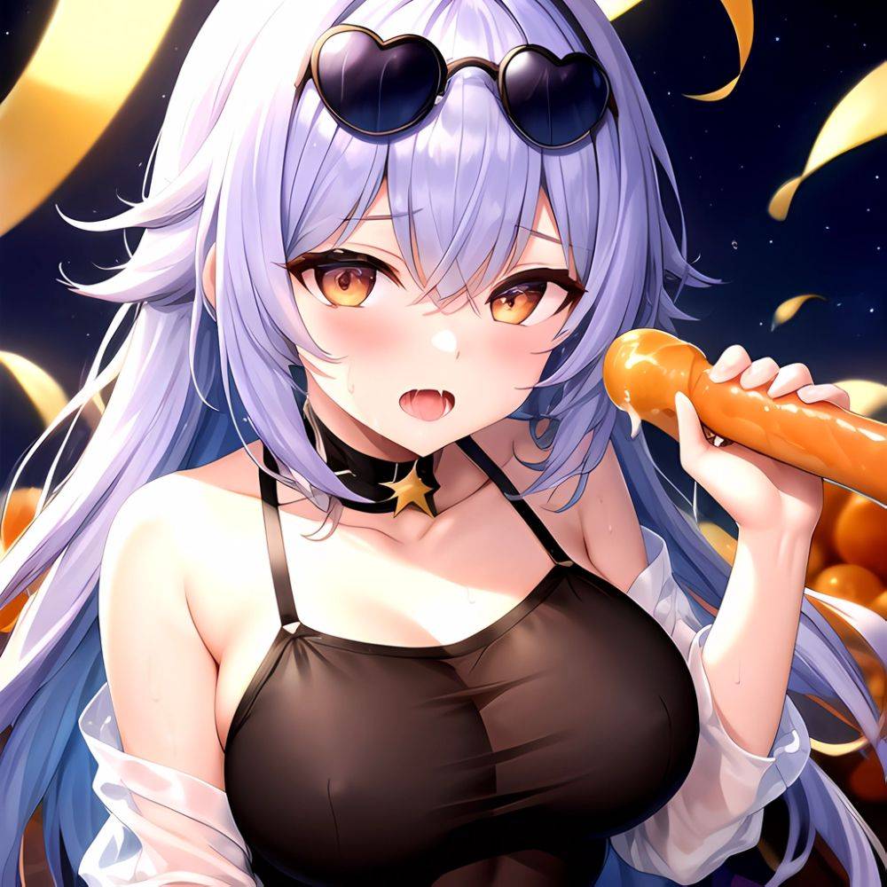 1girl Absurdres Breasts Collarbone Cum Ejaculation Eyewear On Head Hetero Highres Honkai Star Rail Honkai Series Hu Dako Kafka H, 2980032002 - AIHentai - #main