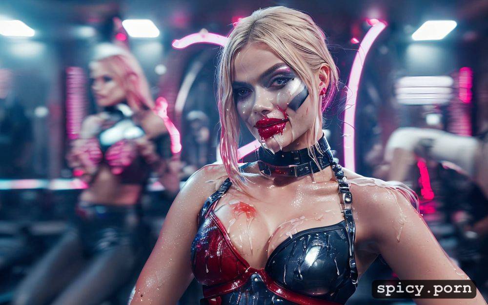 20 yo in spitroast gangbang with men, highres, excessive cum all over body - #main