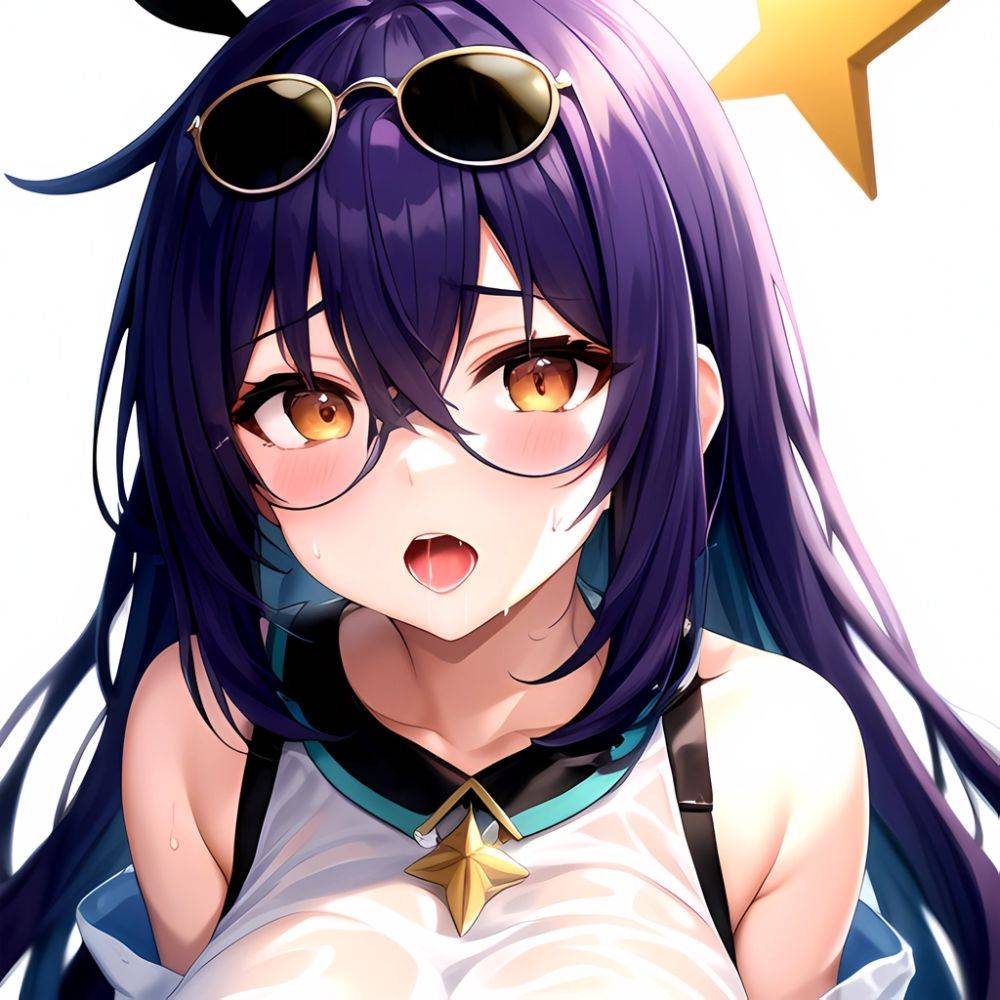 1girl Absurdres Breasts Collarbone Cum Ejaculation Eyewear On Head Hetero Highres Honkai Star Rail Honkai Series Hu Dako Kafka H, 1574953597 - AIHentai - #main
