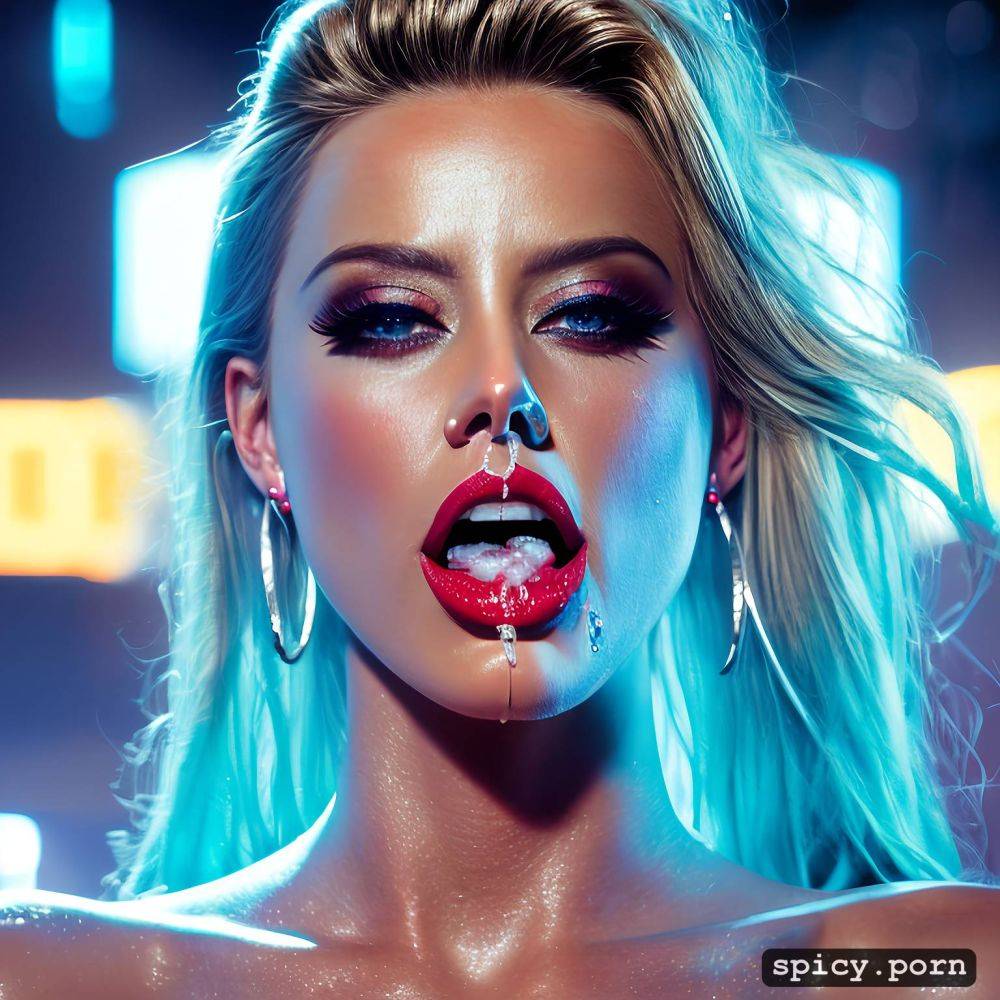 retrowave cap 20 yo simetric, highres, excessive cum all over body - #main