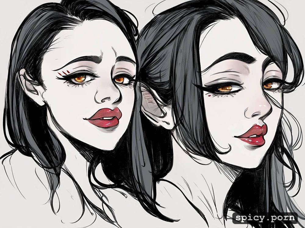 thai girl, intricate line drawings, portrait, pen and ink, trending on artstation - #main