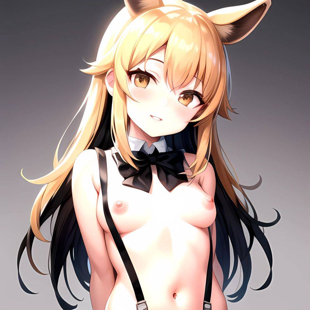 1girl Aardvark Kemono Friends Animal Ears Bare Shoulders Black Bow Black Bowtie Black Hair Bow Bowtie Breasts Brown Eyes Cropped, 1004704949 - AIHentai - #main