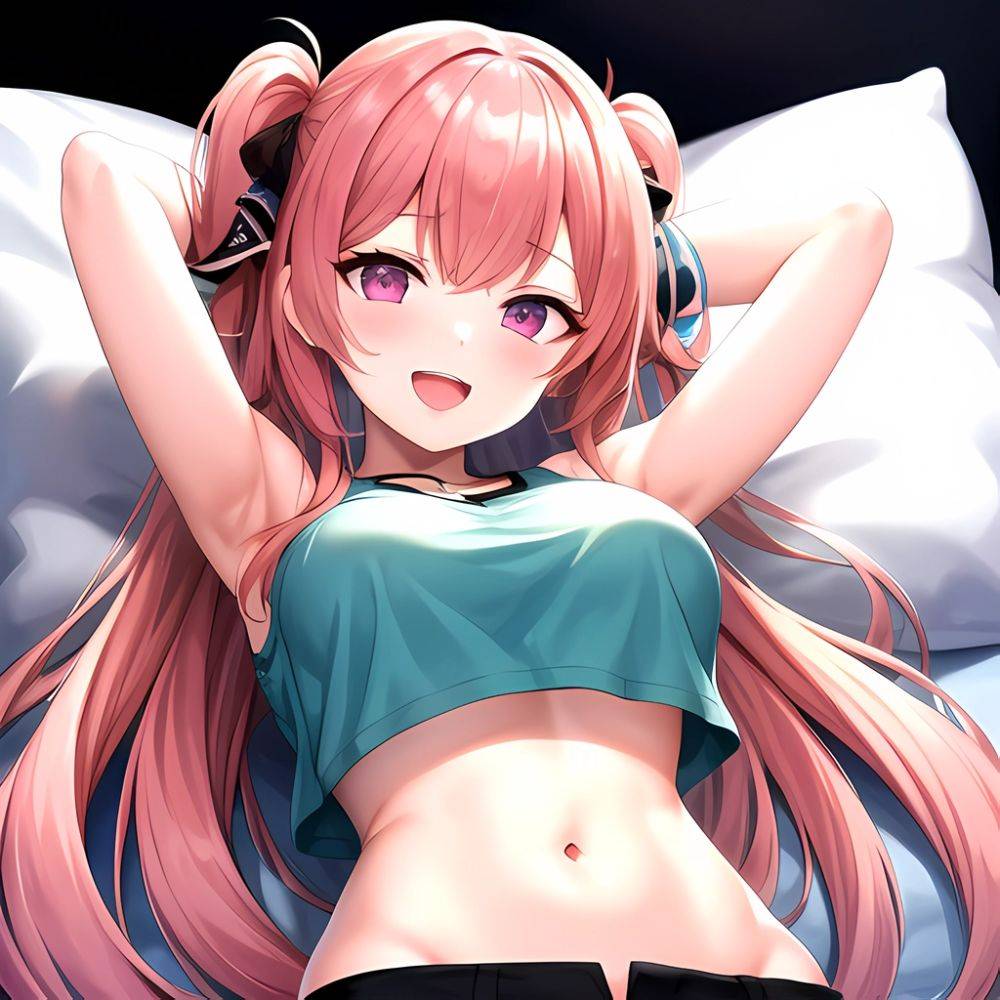 1girl D Absurdres Armpits Arms Behind Head Azur Lane Blush Breasts Bremerton Azur Lane Crop Top Highres Large Breasts Looking, 2952742704 - AIHentai - #main