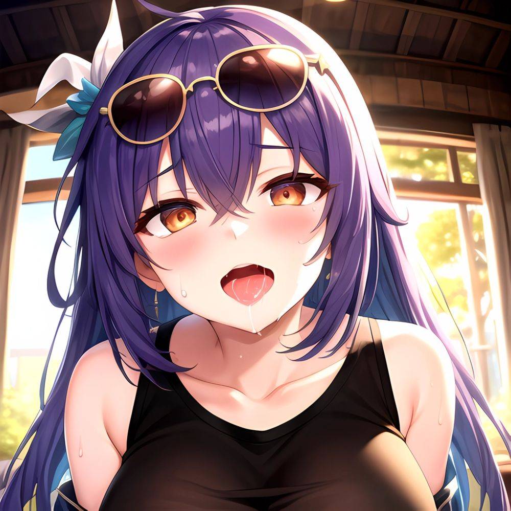 1girl Absurdres Breasts Collarbone Cum Ejaculation Eyewear On Head Hetero Highres Honkai Star Rail Honkai Series Hu Dako Kafka H, 4123920770 - AIHentai - #main