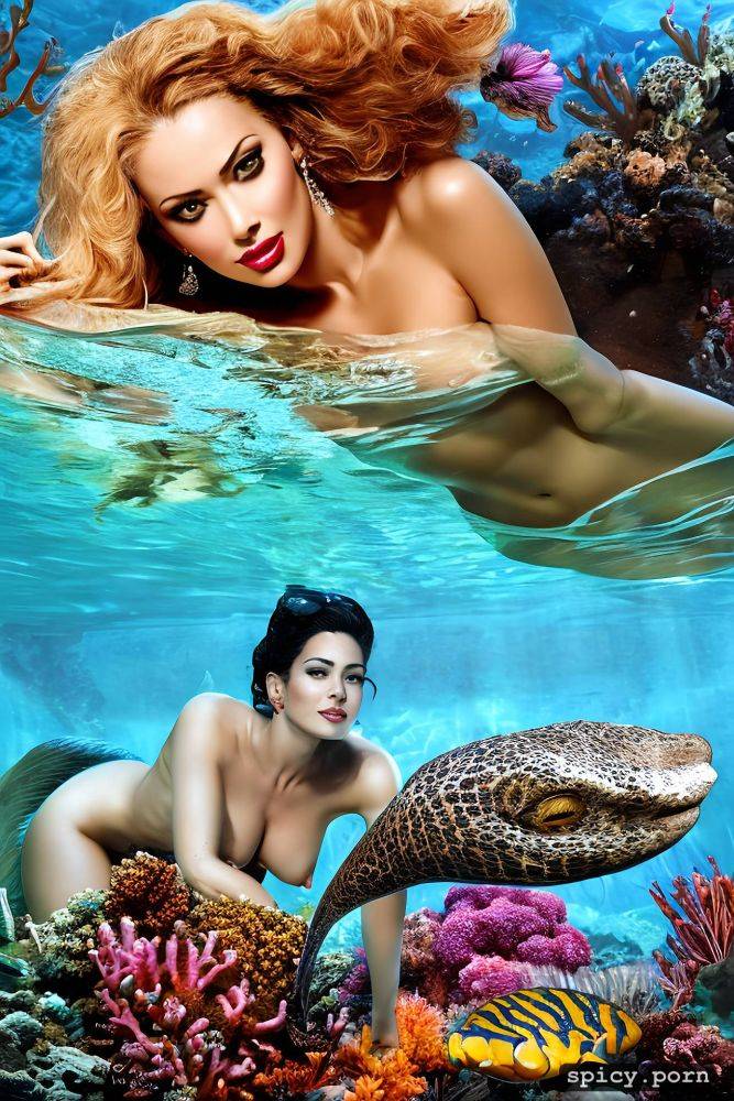 pirates of the caribbean part 3, fantasy comic book cover, naked white milf - #main