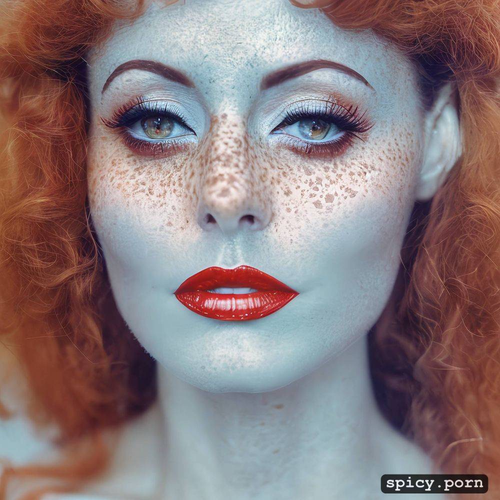 natural red hair, highres, 8k, looks like joanna cassidy, dramatic - #main