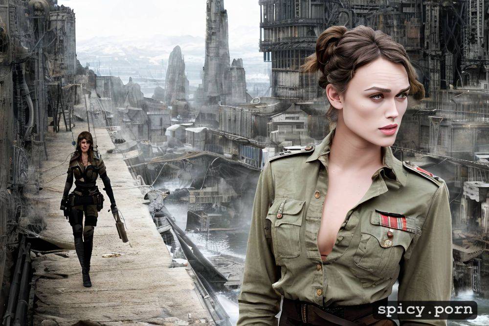 detailed nipples, natural skin, keira knightley dresses as solder - #main