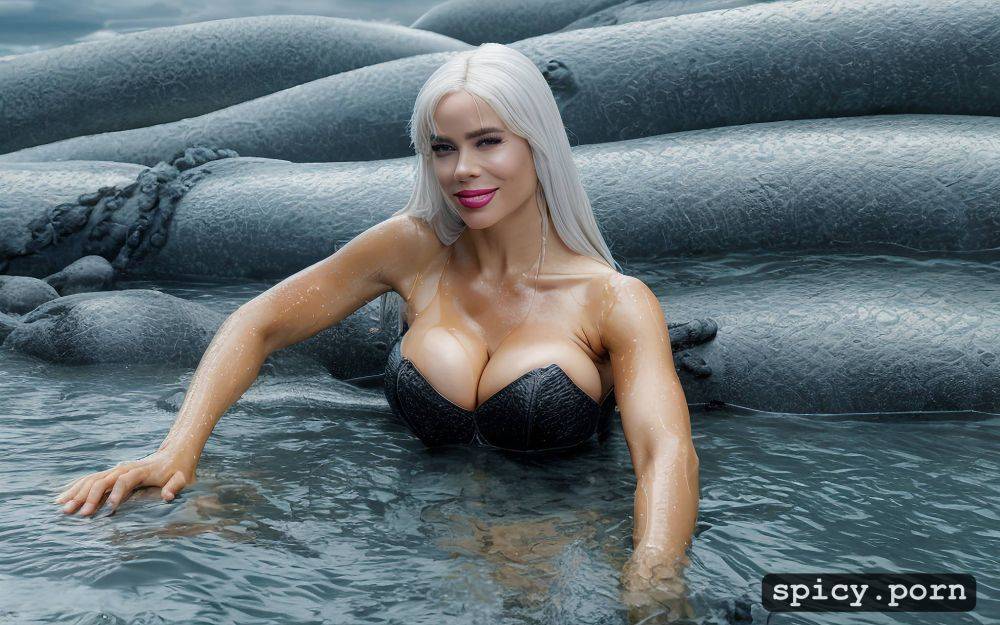 veiny breasts natural and slightly more than b cup, underwater scenario - #main