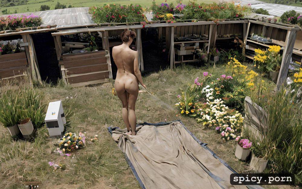 33 yo groping with dirty cumstained hands for right breast, zoom in on peeing crotch - #main