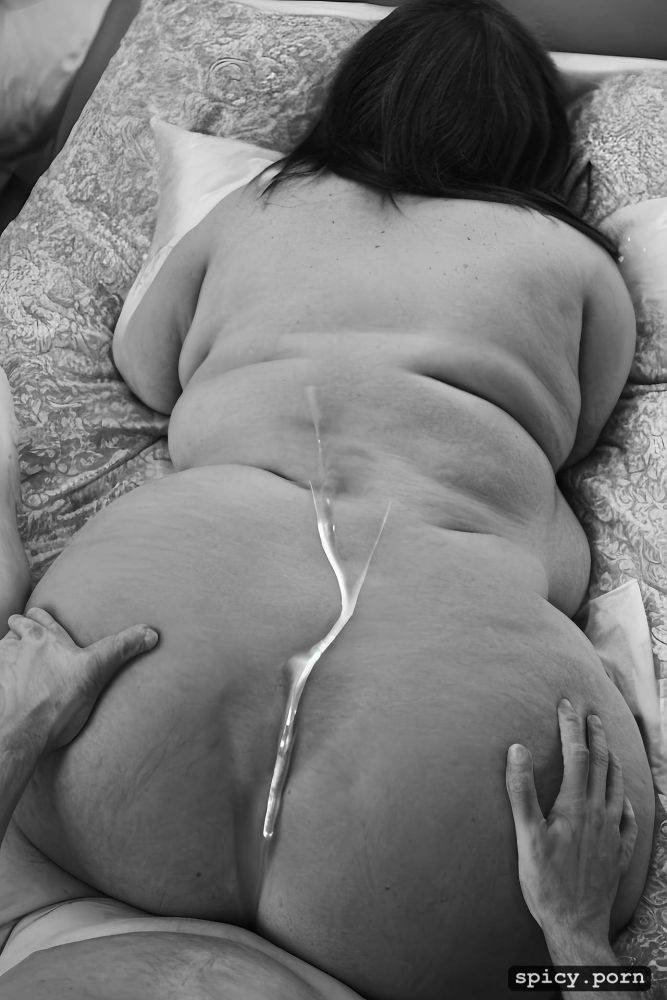 young curvy woman sitting on his lap with her thighs touching his thighs - #main
