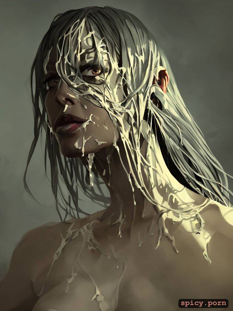 ebony sucks very huge gouache raw art goya style cum on face - #main