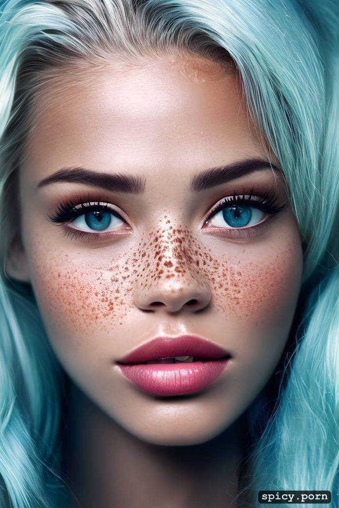 small nose, big glossy eyes, perfection, cum on her face, masterpiece - #main