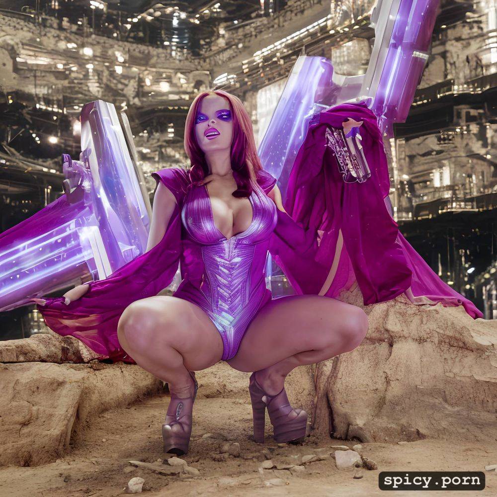extremely detailed, purple vivid, high detailed skin, dramatic - #main