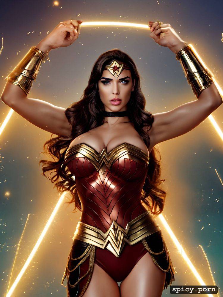 throatfuck, retrowave neon lights, wonder woman, deepthroat - #main