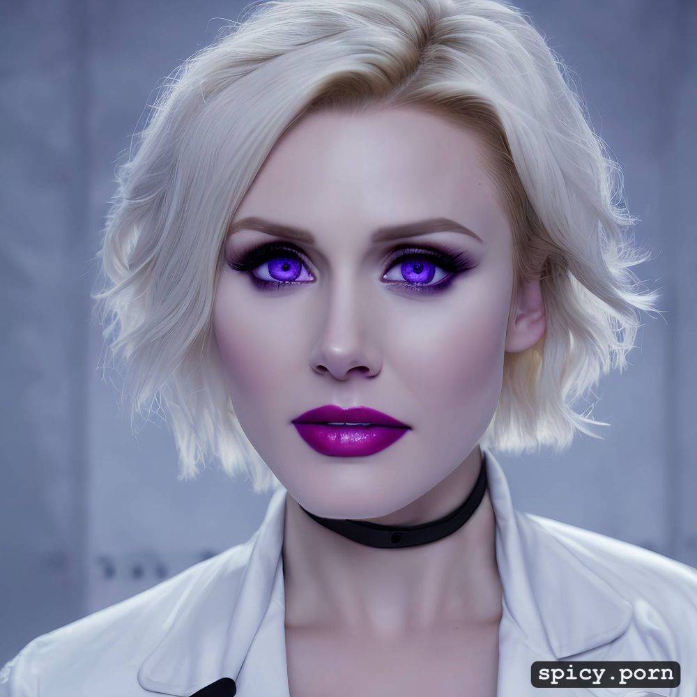 8k, saggy breasts, high quality, highres, soft lighting, in a morgue wearing a lab coat - #main