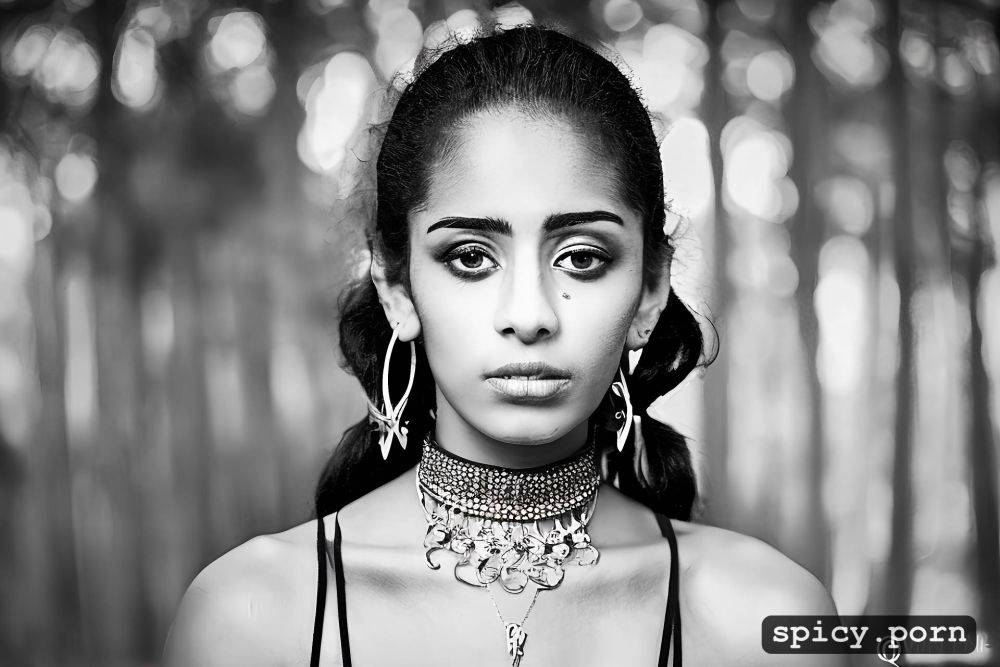 pigtails, choker, four arab skinny young women, omg expression - #main