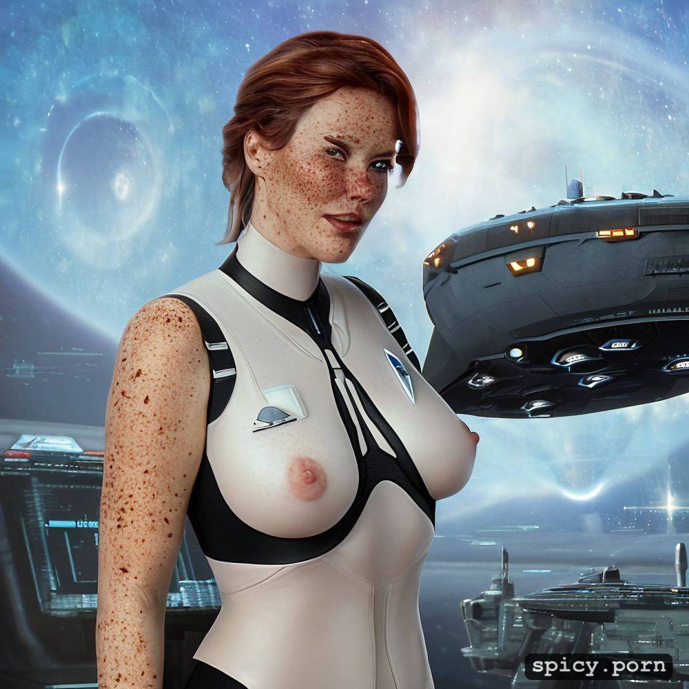 star trek, ultra detailed, young virginia madsen on the bridge of the starship enterpise - #main