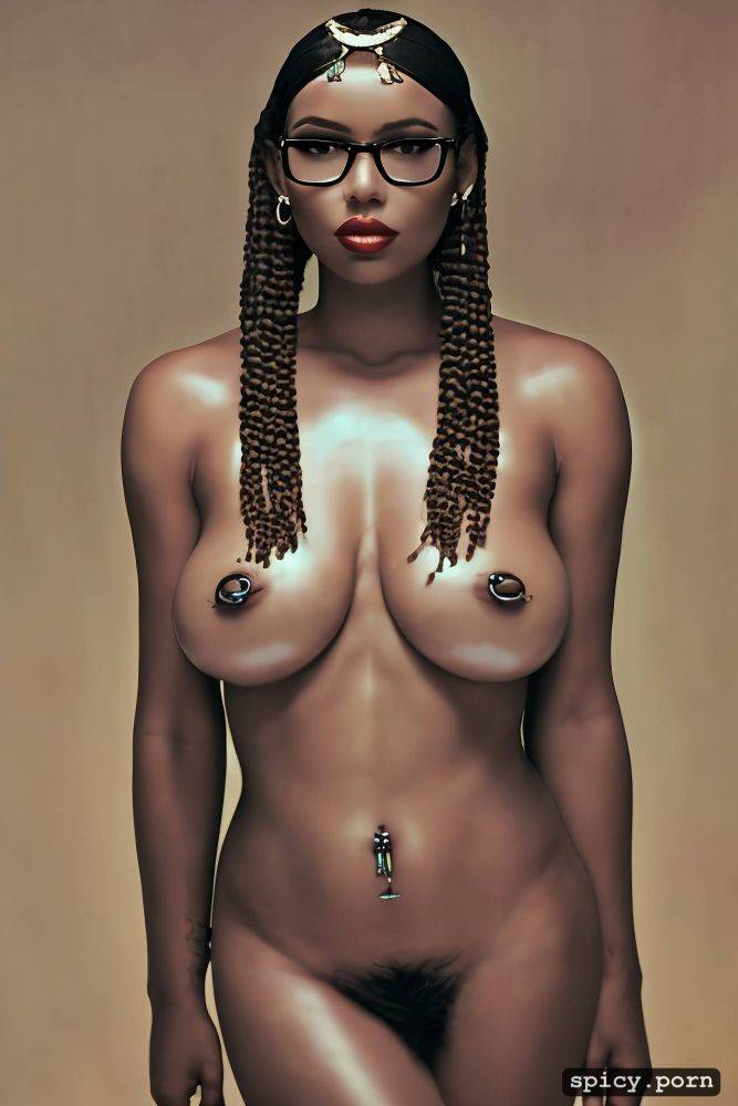 fair skin, cleopatra, b cups, piercing, dark hair, pigtails - #main