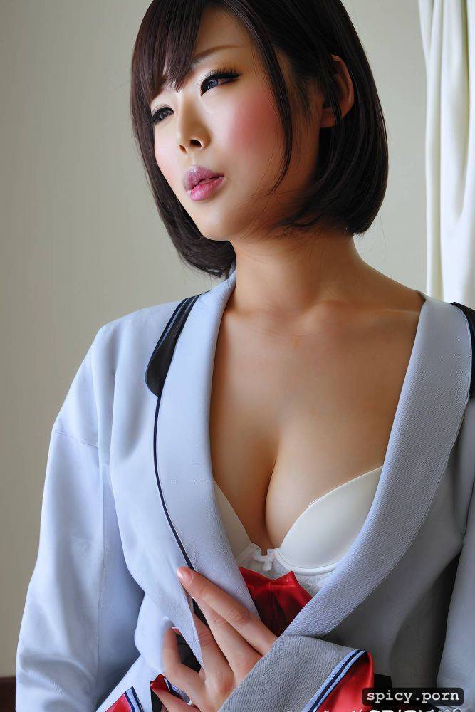 japan milf, bra, horny face, photorealistic, blow job, cum shot on face - #main