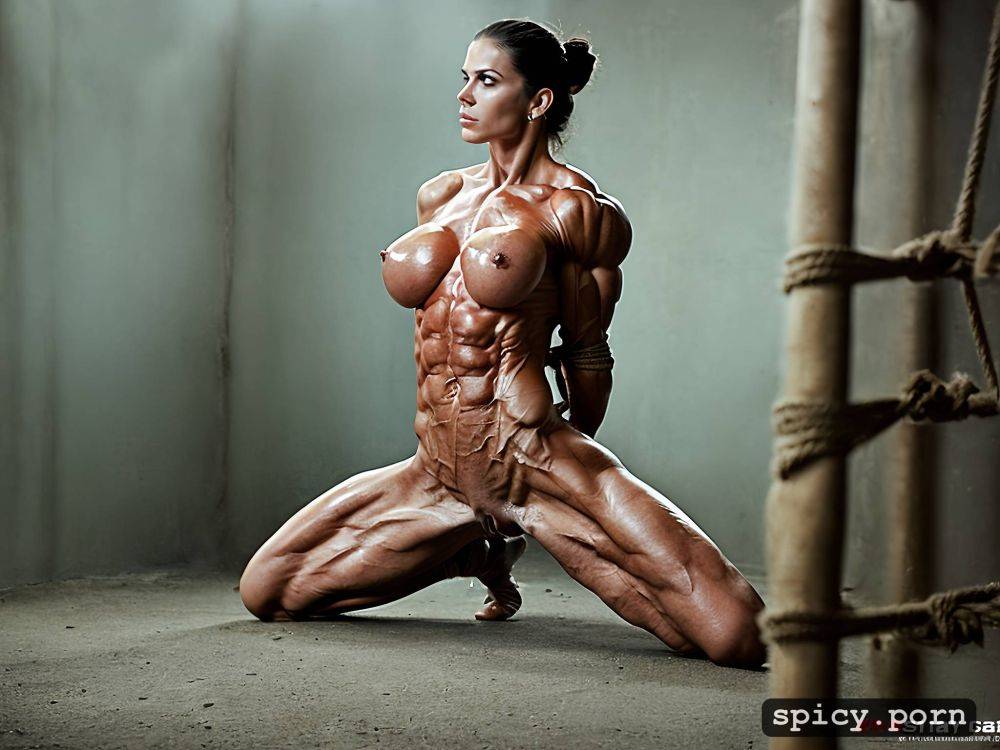 bulging muscles, cum covered body, cum splatters, ultra lean - #main