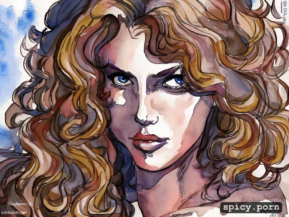 pretty face curly hair - #main