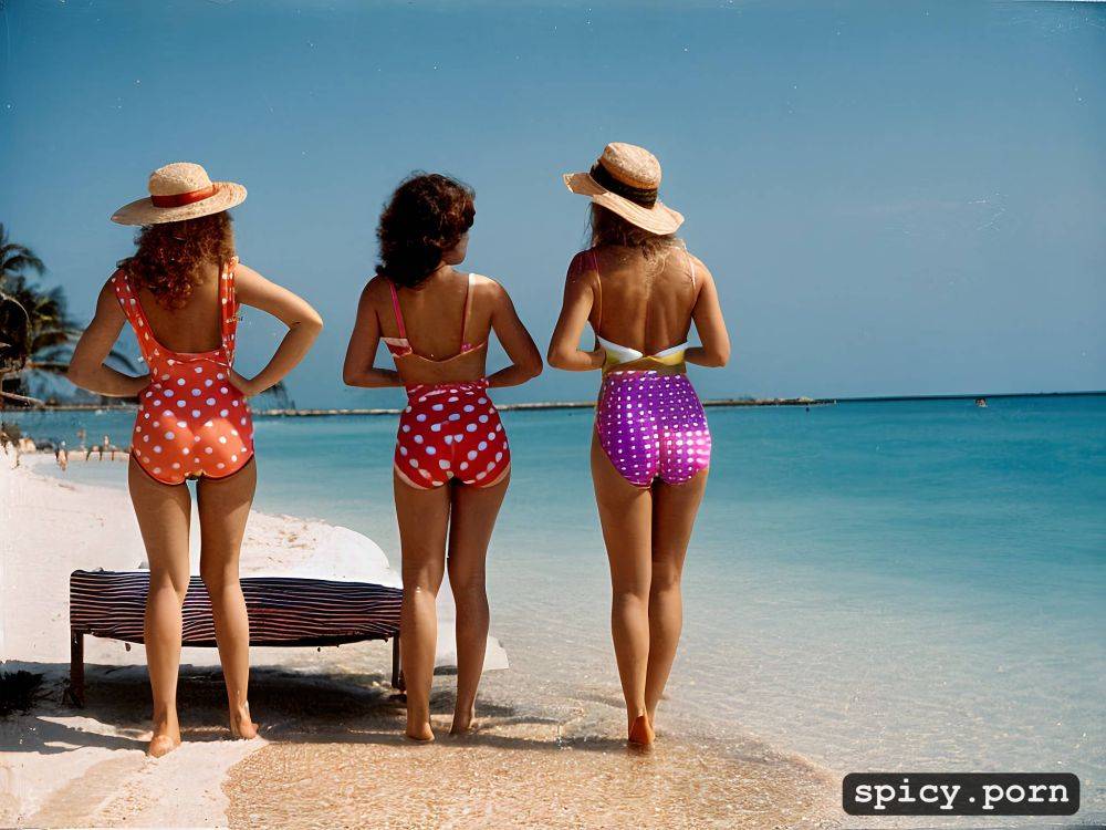 laughing, at the beach, college students, 20 years old, retro - #main