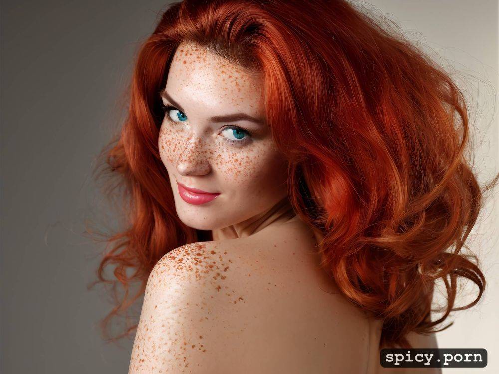 full body, 18 year old woman, tiny tits, perfect face, red hair - #main