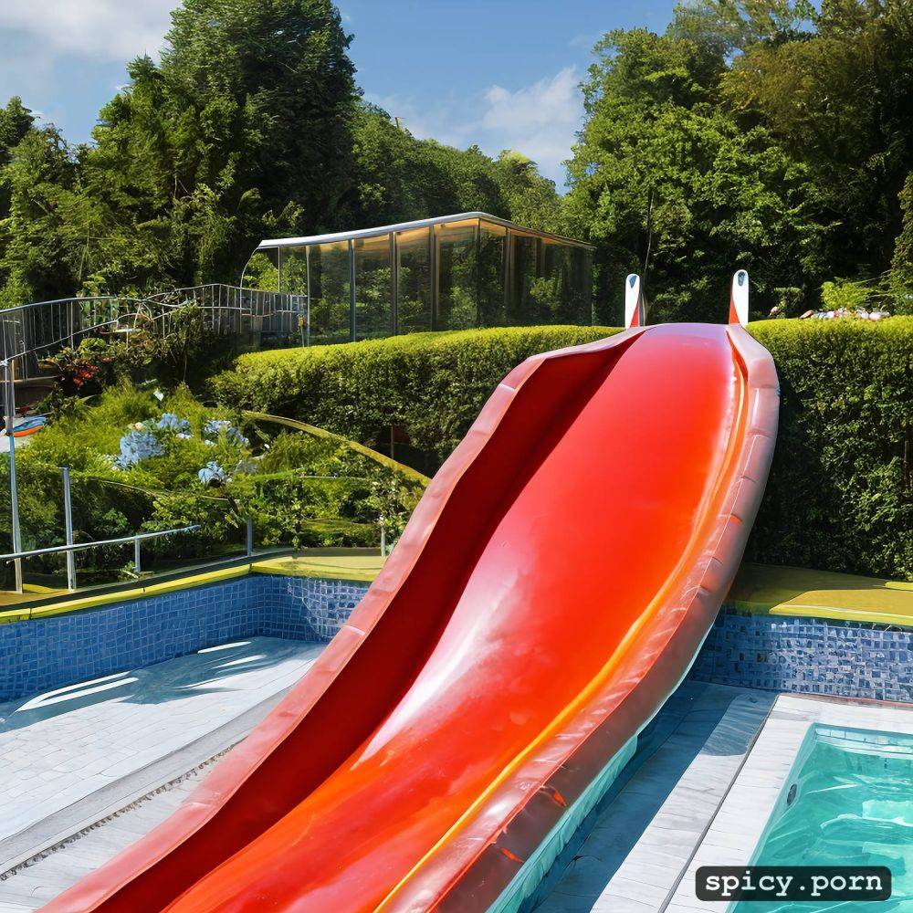 relistic pussy, perfect anatomy, water park, high resolution - #main