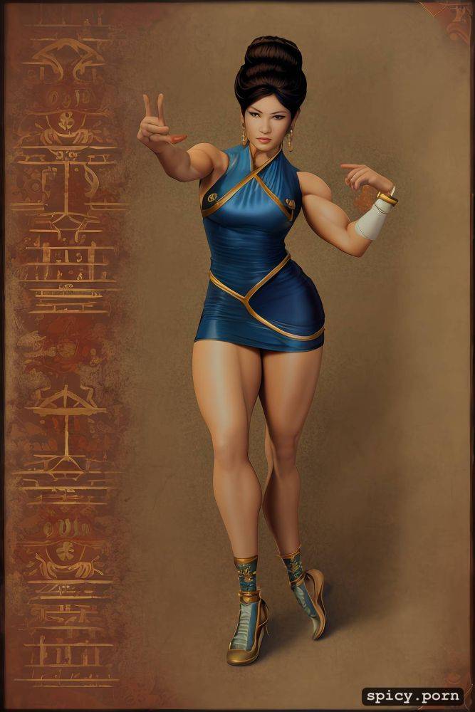 muscular, gold dragon, beefy thighs, fighterstreet, vintage - #main