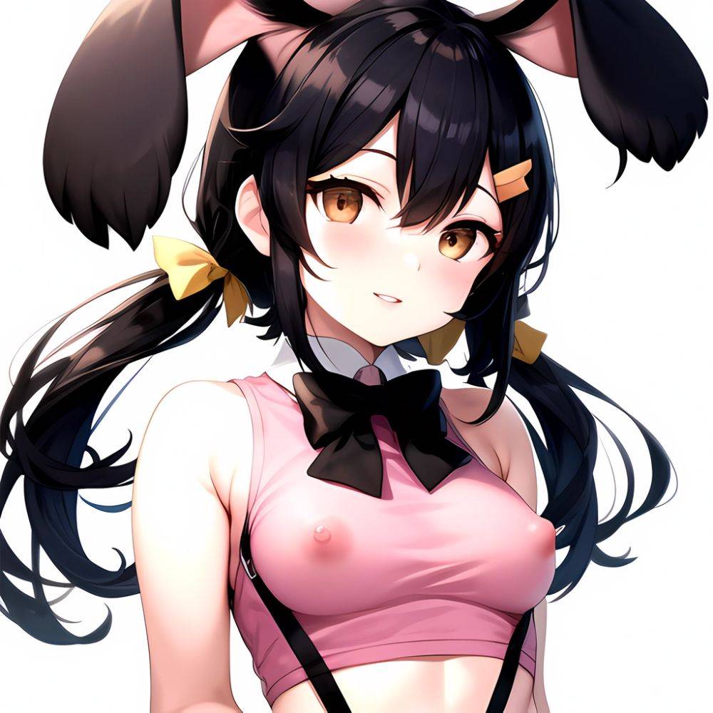 1girl Aardvark Kemono Friends Animal Ears Bare Shoulders Black Bow Black Bowtie Black Hair Bow Bowtie Breasts Brown Eyes Cropped, 180087163 - AIHentai - #main