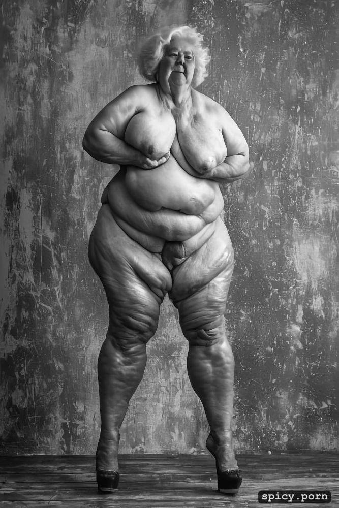 full body, white hair, thick body type, full nude, photo realistic - #main