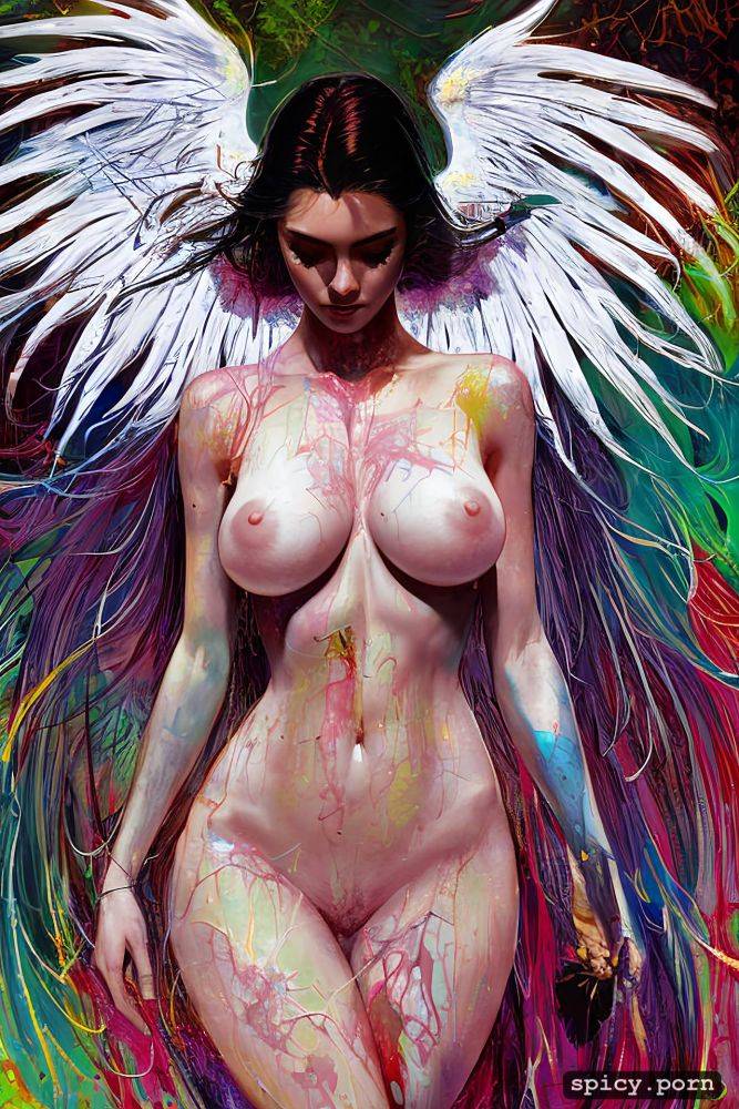 small tits, comprehensive cinematic, vibrant, 1girl, conrad roset - #main