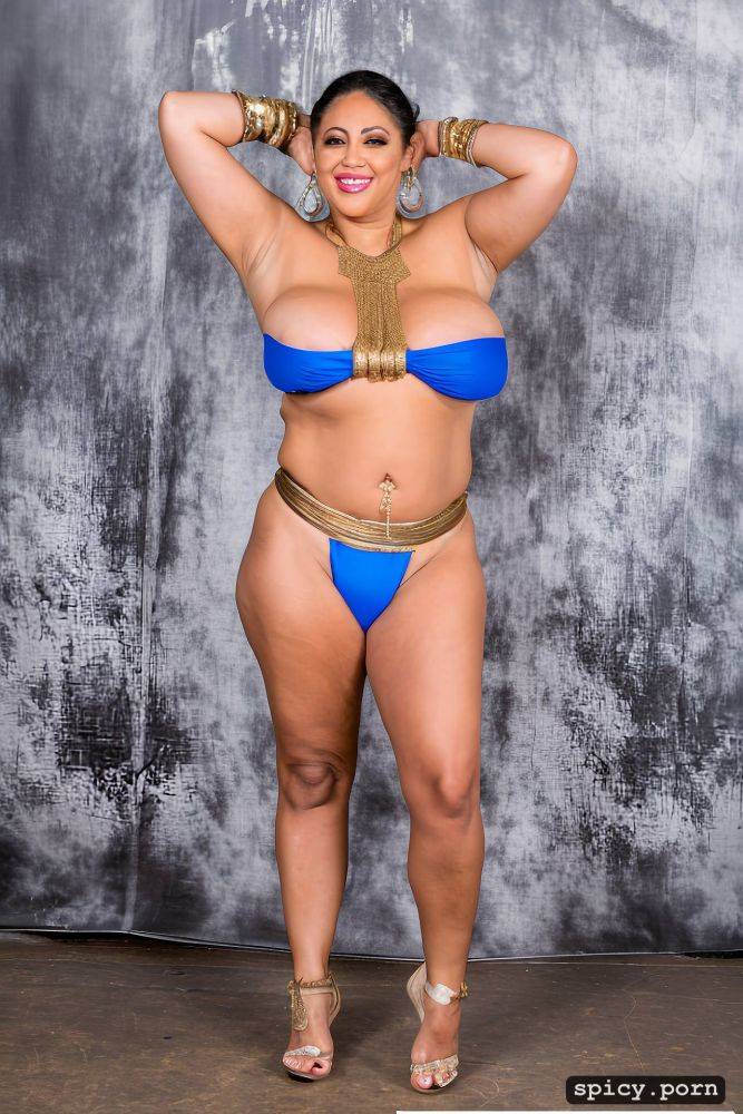 huge hanging hooters, full body view, 54 yo very beautiful bellydancer - #main