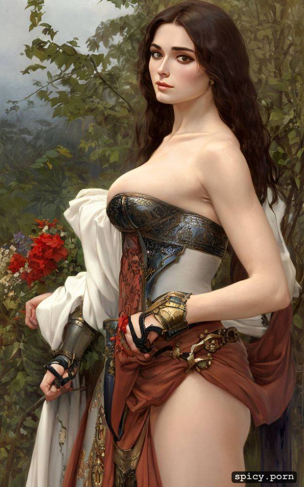 artstation, elegant, realistic, medieval fantasy warrior, full body - #main