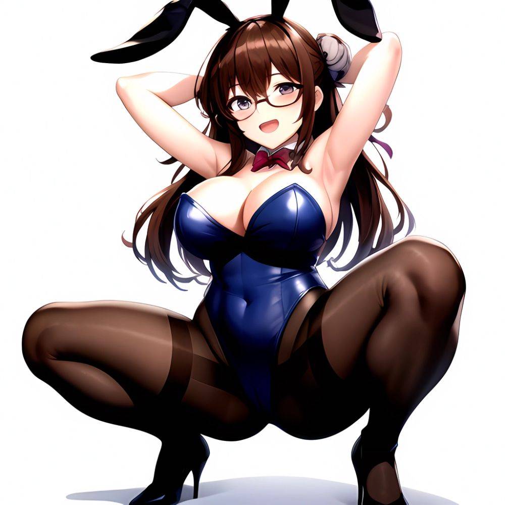 Namhorm Puzenketsu 1girl D Animal Ears Arms Behind Head Armpits Bare Arms Bare Shoulders Black Footwear Black Leotard Breasts Br, 1698057258 - AIHentai - #main