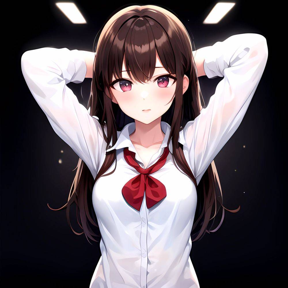 1girl Solo Schoolgirl Pov Arms Behind Head, 1130885921 - AIHentai - #main