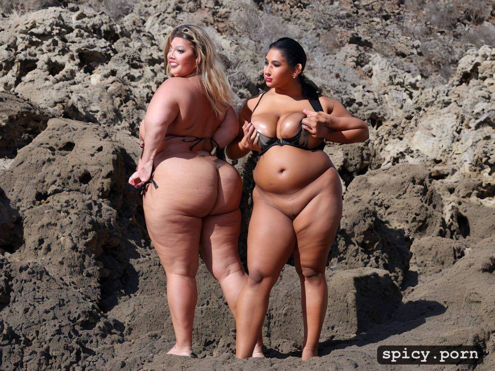 chubby woman, colossal booty, cellulite, 8k, visible from head to toe - #main