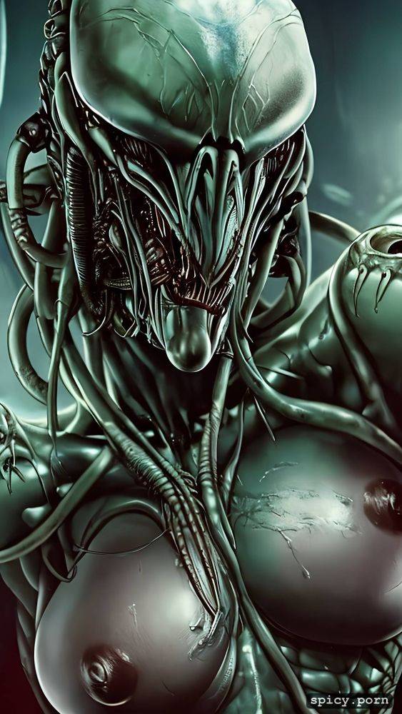 ultra detailed, aliens movie, xenomorph female, alien, giger - #main