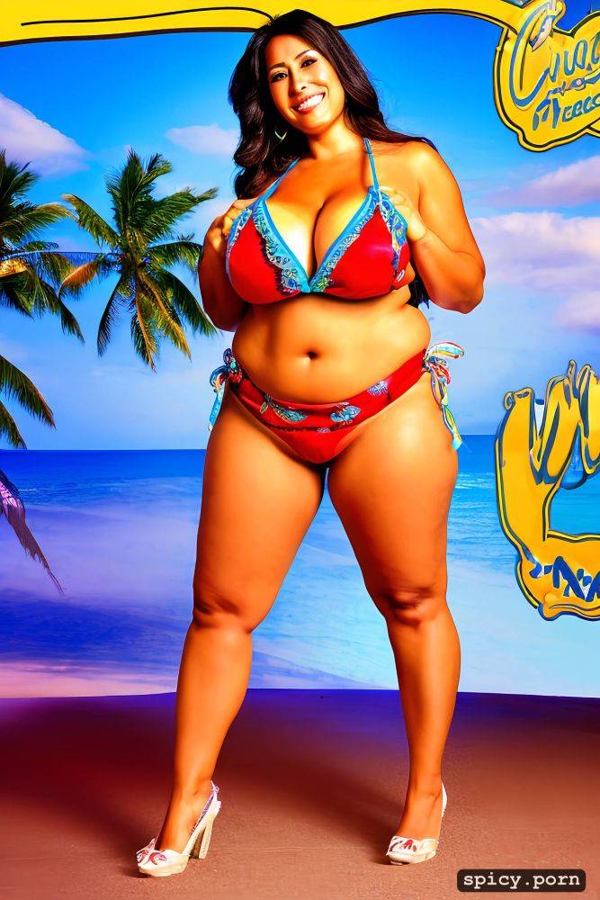 giant hanging boobs, performing on stage, color portrait, curvy body - #main