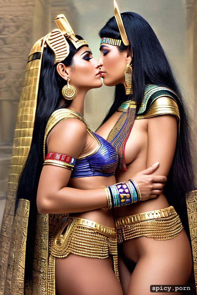 two women, femdom, lesbians, curvy 30 yo cleopatra, gorgeous face - #main