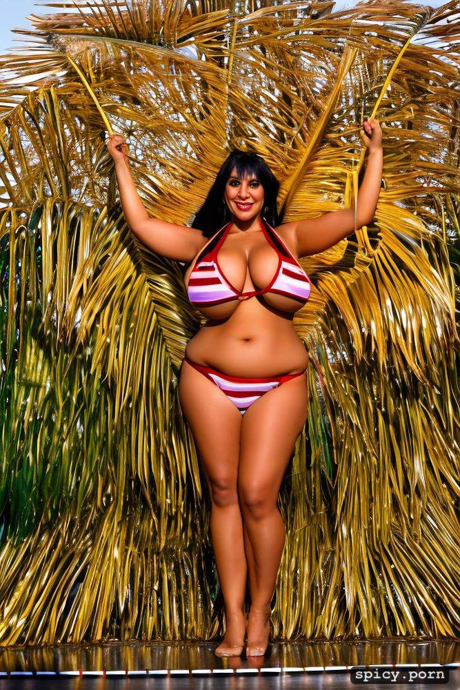 giant hanging boobs, performing on stage, color portrait, curvy body - #main