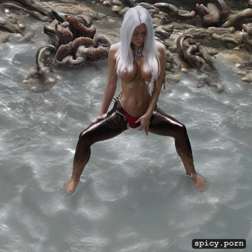 sun blinks through water surface, legs splayed, zoom in on that - #main