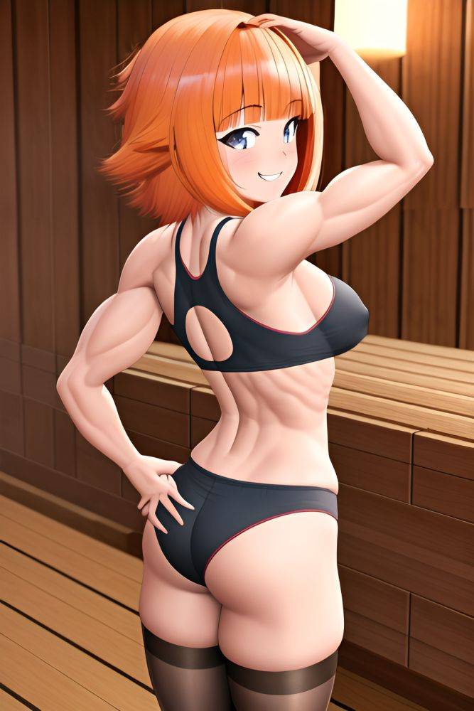 Anime Muscular Small Tits 80s Age Happy Face Ginger Bangs Hair Style Light Skin 3d Sauna Back View Yoga Stockings 3662309166705543748 - AI Hentai - #main