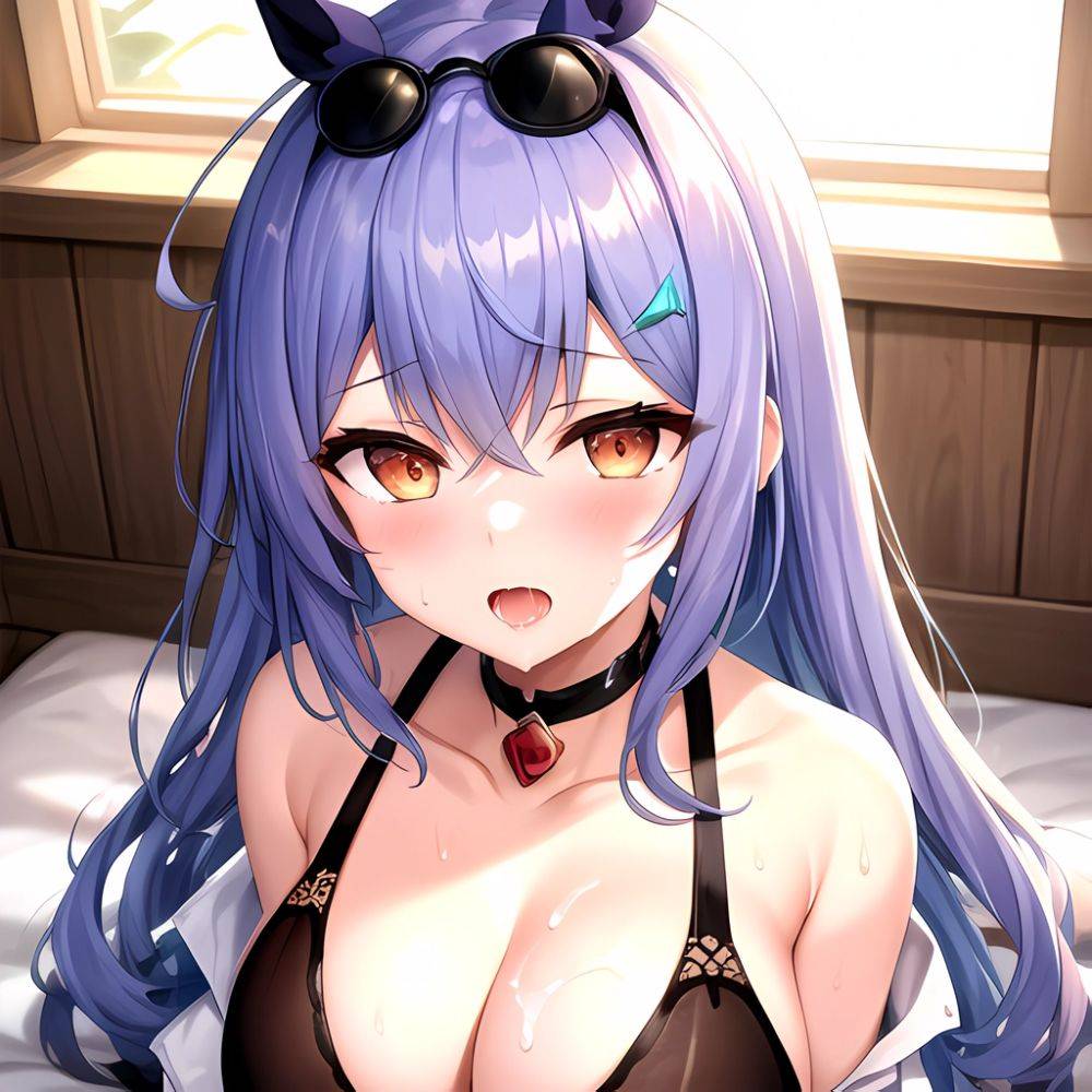 1girl Absurdres Breasts Collarbone Cum Ejaculation Eyewear On Head Hetero Highres Honkai Star Rail Honkai Series Hu Dako Kafka H, 437889636 - AI Hentai - #main