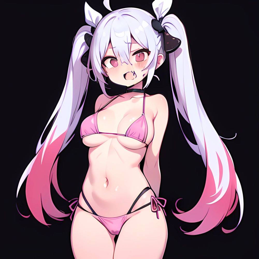 Bremerton Azur Lane 1girl Bare Shoulders Bikini Blush Breasts Choker Collarbone Cowboy Shot Crossed Bangs Fang Hair Between Eyes, 2739913769 - AI Hentai - #main