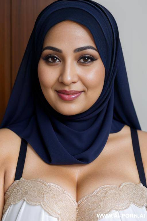 sexy mature hijab with no lingerie - #main