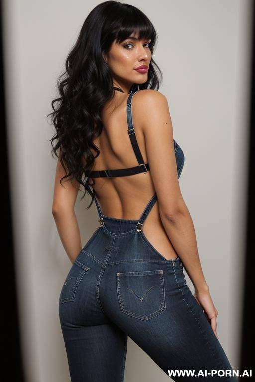 cum tight sexy ass low rise black jeans back dimple, ebony latina dark skin - #main